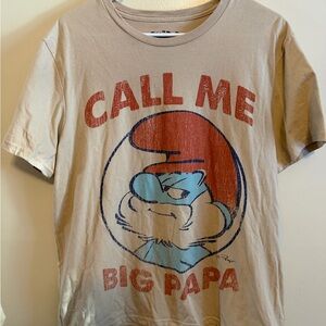 Tan Graphic Men's T-Shirt